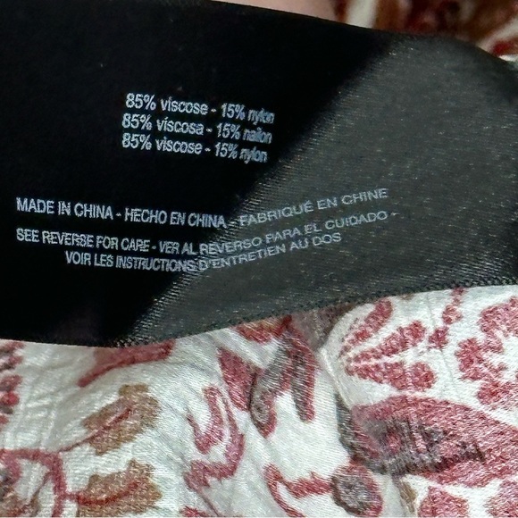 NEW Sam Edelman Dakota Shirred Puff Sleeve Top Seed Pearl Bouquet Women’s XL - Picture 8 of 12